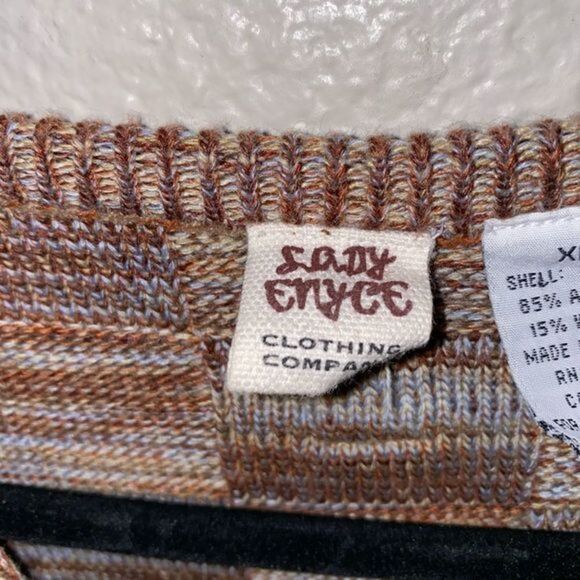 Lady Enyce acrylic wool blend heathered sweater - Picture 8 of 10